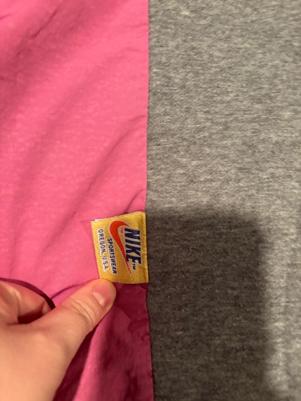 Nike Colorblock Crew with Pink & Gray Panels - Picture 3 of 6